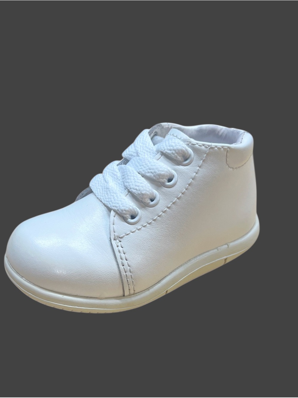 Stride Rite White Leather Infant Walkers Sz 4